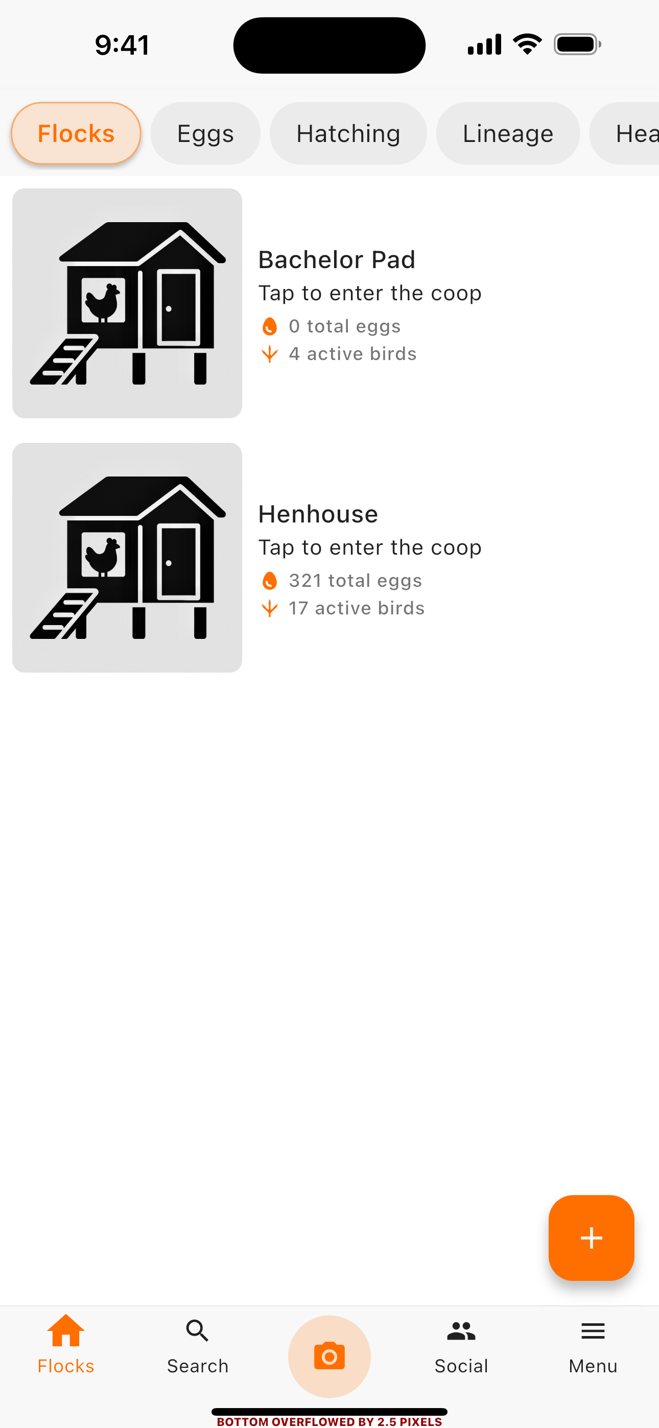 Social community screen